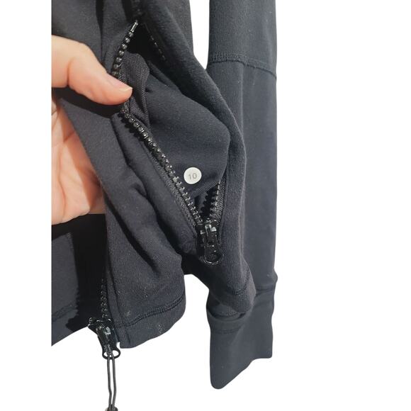 Lululemon Define Jacket Sz 10 Black Classic Zip - Picture 11 of 11
